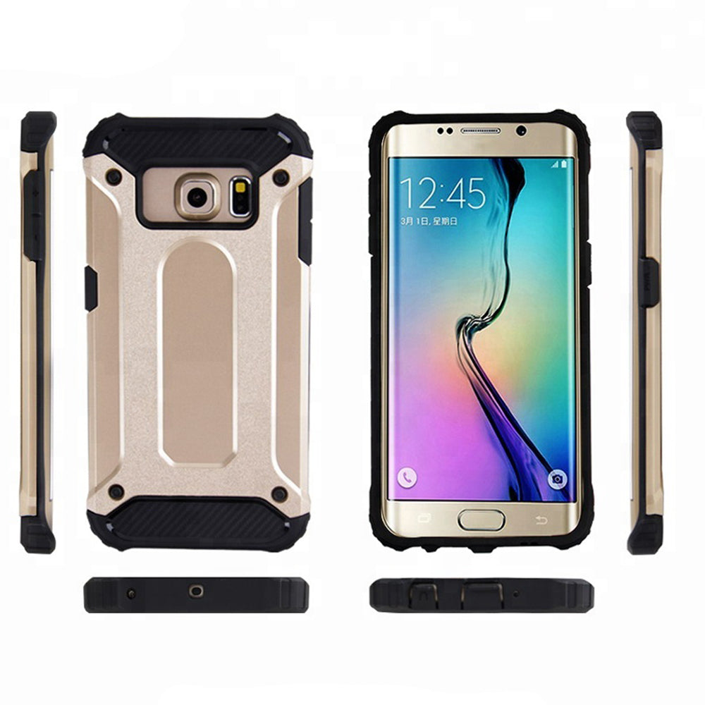 Deksel for Samsung Galaxy S6 G920, Techsuit, Hybrid Armor, Svart
