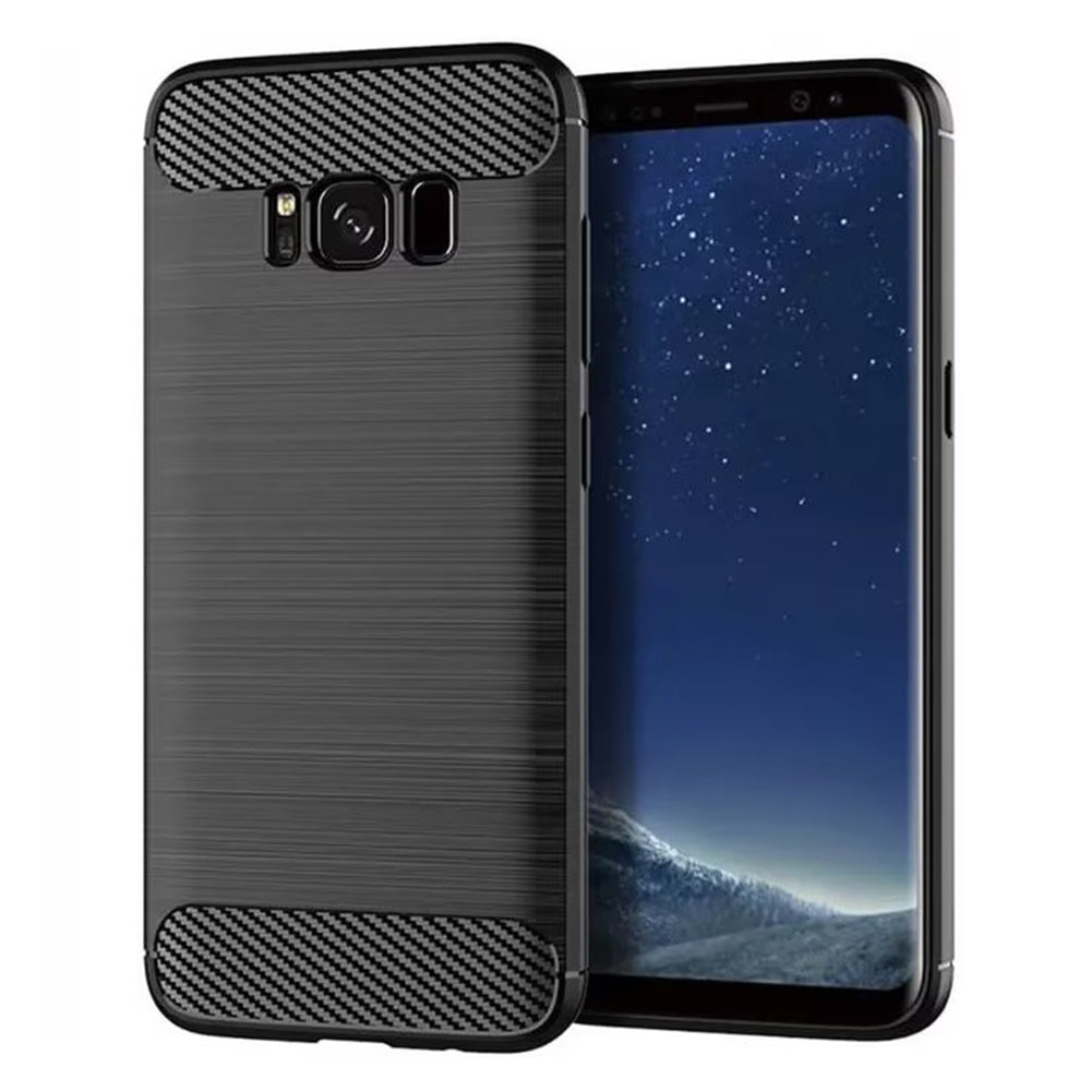 Deksel for Samsung Galaxy S8 G950, Techsuit, Karbon, Svart