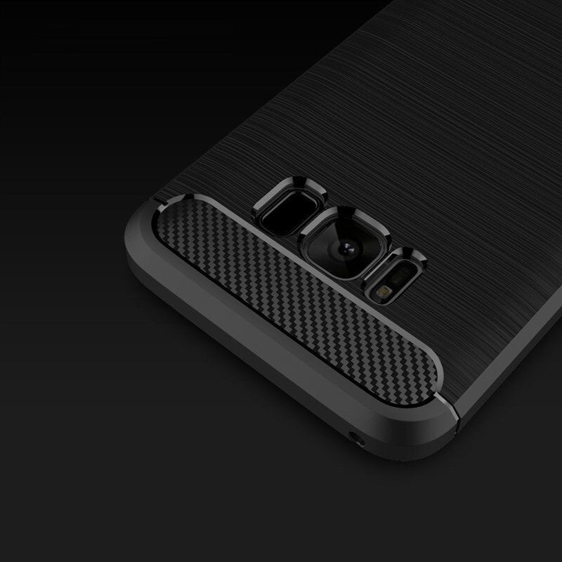 Deksel til Samsung Galaxy S8+ G955, Techsuit, Karbon, Svart