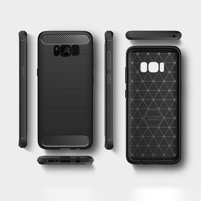 Deksel til Samsung Galaxy S8+ G955, Techsuit, Karbon, Svart