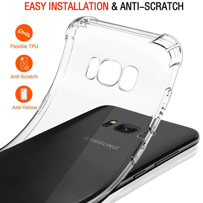 Deksel til Samsung Galaxy S8+ G955, Techsuit, Støtsikker Klar, Transparent