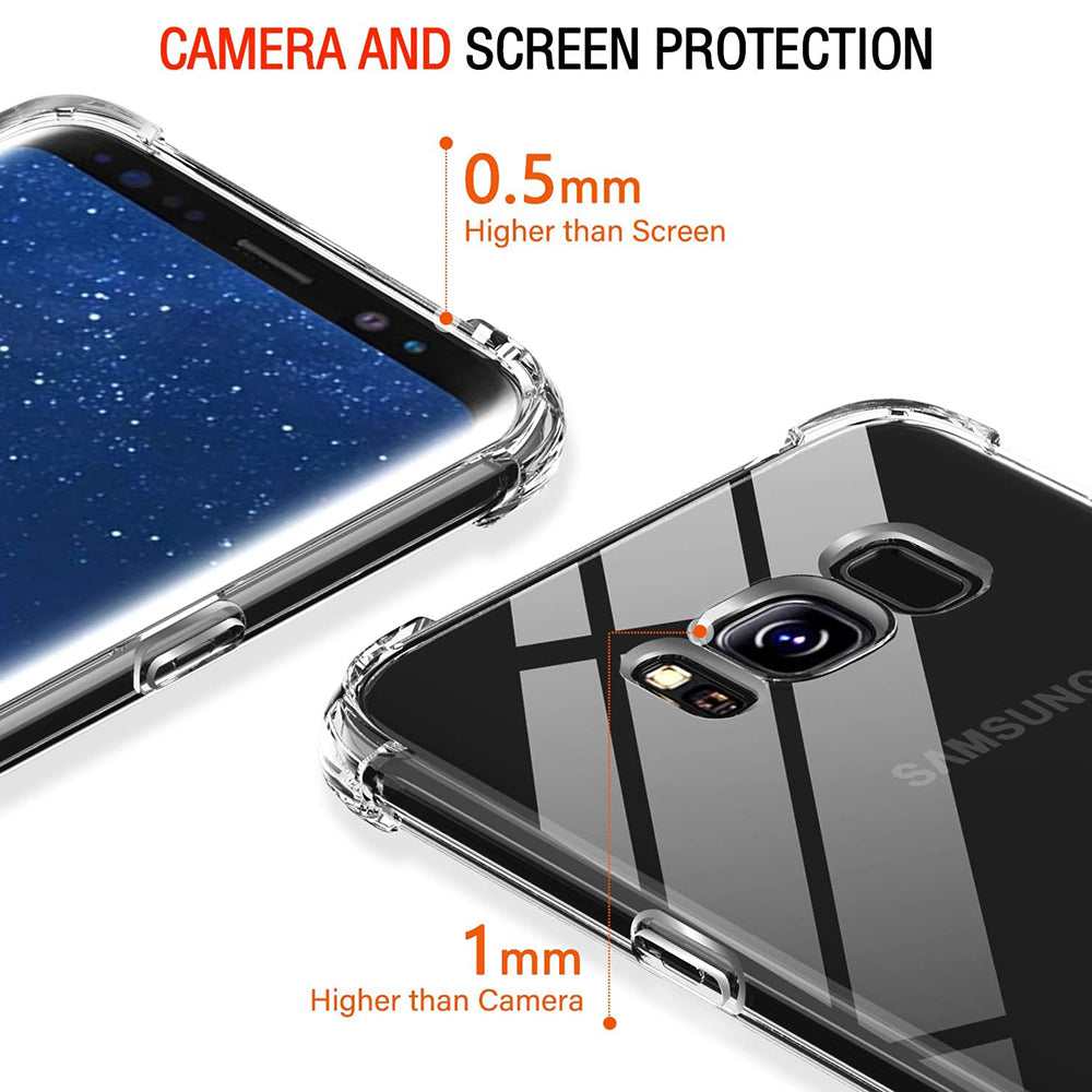 Deksel til Samsung Galaxy S8+ G955, Techsuit, Støtsikker Klar, Transparent