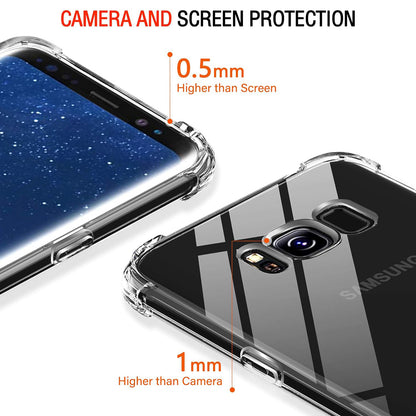 Deksel til Samsung Galaxy S8+ G955, Techsuit, Støtsikker Klar, Transparent