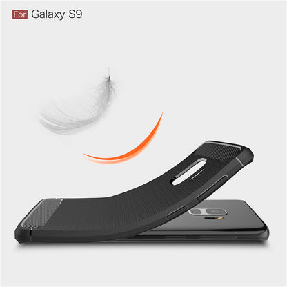 Deksel til Samsung Galaxy S9 G960, Techsuit, Karbon, Svart
