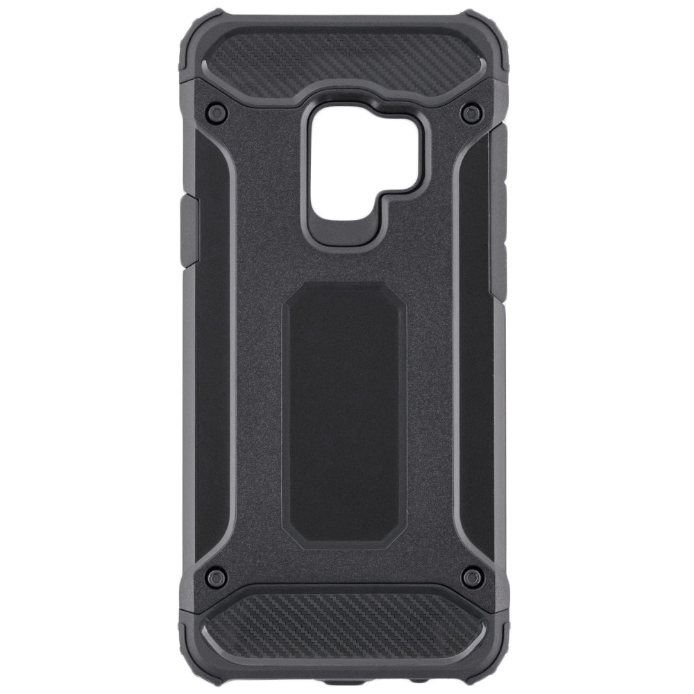 Deksel for Samsung Galaxy S9 G960, Techsuit, Hybrid Armor, Svart