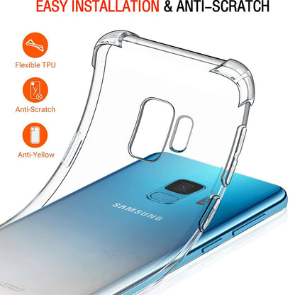 Deksel til Samsung Galaxy S9 G960, Techsuit, Støtsikker Klar, Transparent