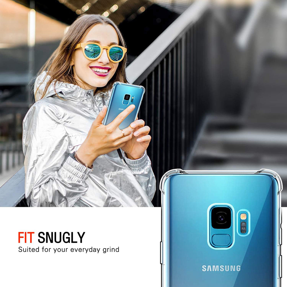 Deksel til Samsung Galaxy S9 G960, Techsuit, Støtsikker Klar, Transparent