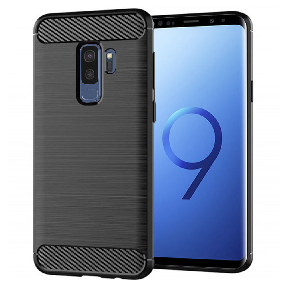Deksel til Samsung Galaxy S9+ G965, Techsuit, Karbon, Svart