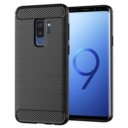 Deksel til Samsung Galaxy S9+ G965, Techsuit, Karbon, Svart