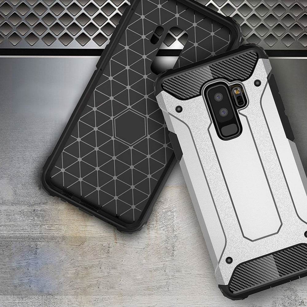 Deksel til Samsung Galaxy S9+ G965, Techsuit, Hybrid Armor, Svart