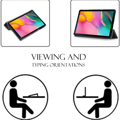 Deksel til Samsung Galaxy Tab A 10.1 (2019), Techsuit, FoldPro, Svart