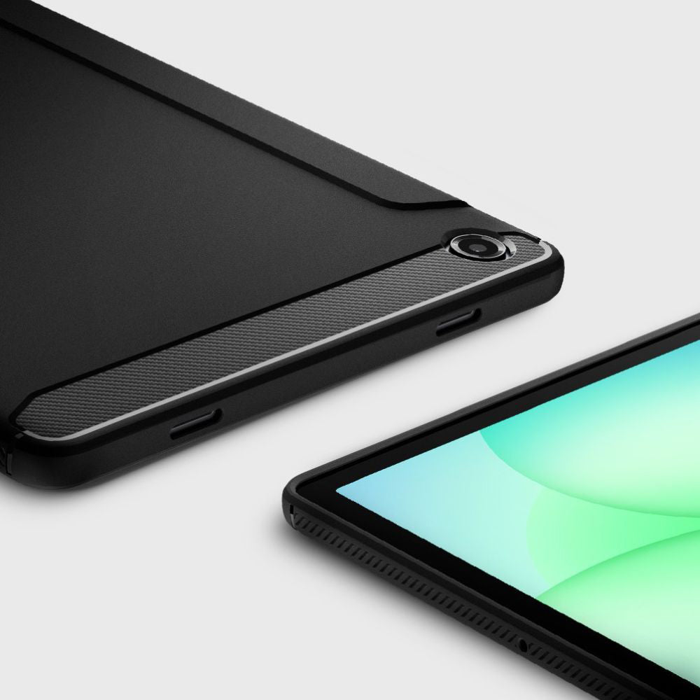 Deksel for Samsung Galaxy Tab A11+, Spigen, Rugged Armor, Matt Svart