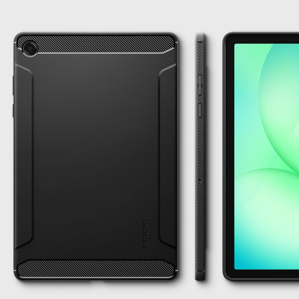 Deksel for Samsung Galaxy Tab A11+, Spigen, Rugged Armor, Matt Svart