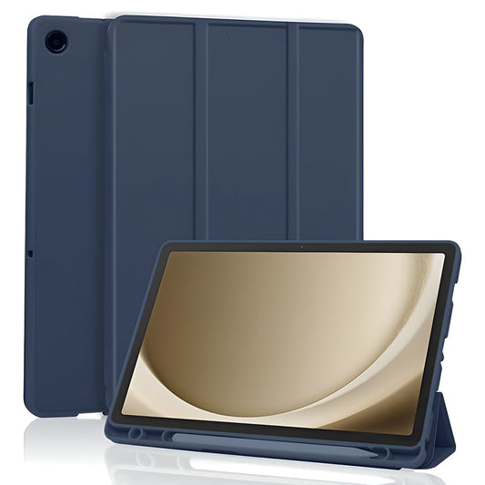 Deksel for Samsung Galaxy Tab A11+ / Tab A9+, Techsuit, Flex Trifold, Marineblå