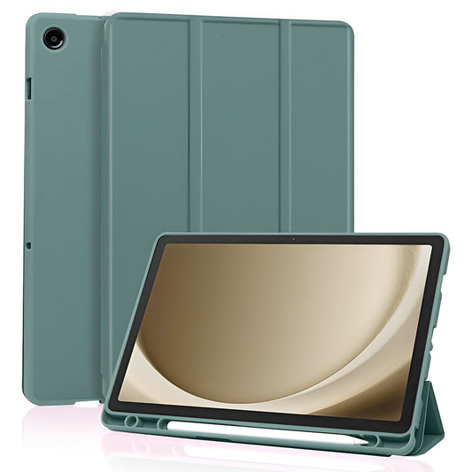 Deksel for Samsung Galaxy Tab A11+ / Tab A9+, Techsuit, Flex Trifold, Grønn