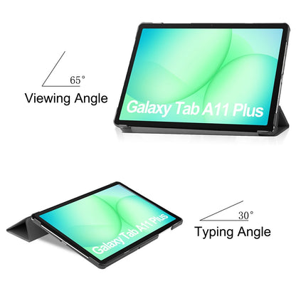 Deksel for Samsung Galaxy Tab A11+ / Tab A9+, Techsuit, FoldPro, Svart