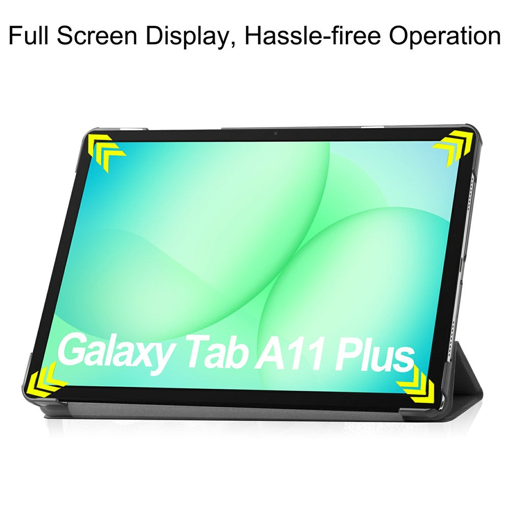 Deksel for Samsung Galaxy Tab A11+ / Tab A9+, Techsuit, FoldPro, Svart