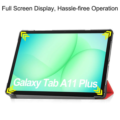 Deksel for Samsung Galaxy Tab A11+ / Tab A9+, Techsuit, FoldPro, Rød