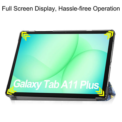 Deksel for Samsung Galaxy Tab A11+ / Tab A9+, Techsuit, FoldPro Starry Night, Flerfarget