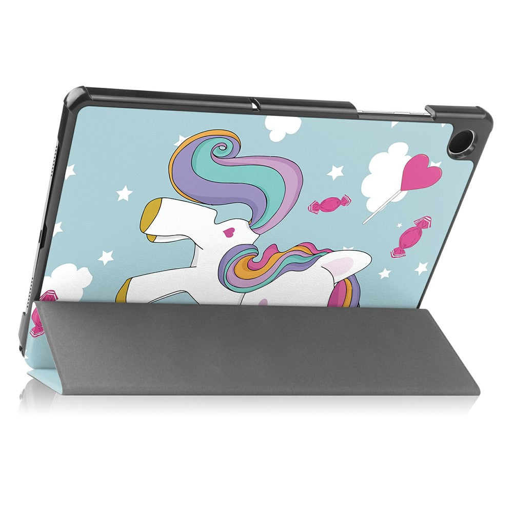 Deksel for Samsung Galaxy Tab A11+ / Tab A9+, Techsuit, FoldPro Unicorn, Flerfarget