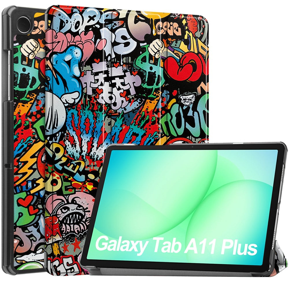 Deksel for Samsung Galaxy Tab A11+ / Tab A9+, Techsuit, FoldPro Urban Vibe, Flerfarget
