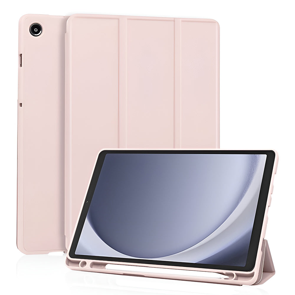 Deksel for Samsung Galaxy Tab A11 / Tab A9, Techsuit, Flex Trifold New Model, Rosa