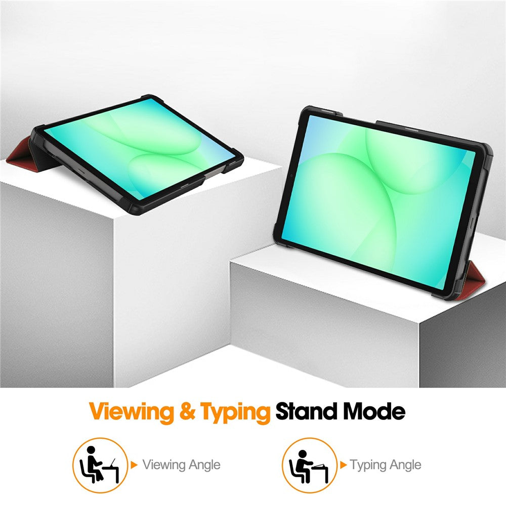 Deksel til Samsung Galaxy Tab A11 / Tab A9, Techsuit, FoldPro Ny Modell, Rød