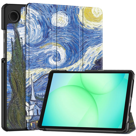 Deksel for Samsung Galaxy Tab A11 / Tab A9, Techsuit, FoldPro Starry Night Ny Modell, Flerfarget