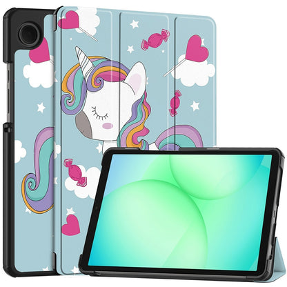 Deksel for Samsung Galaxy Tab A11 / Tab A9, Techsuit, FoldPro Unicorn Ny Modell, Flerfarget