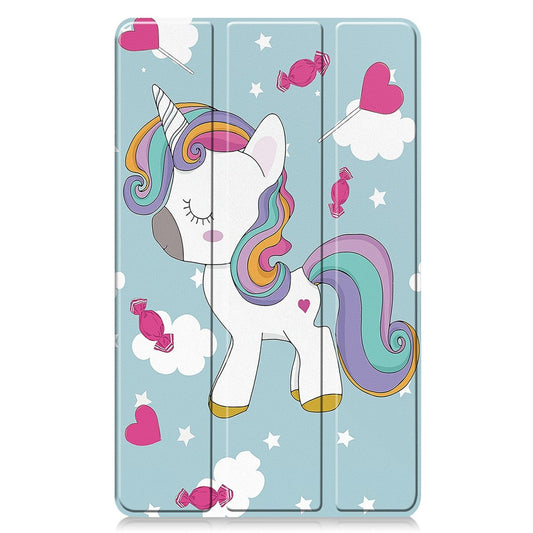Deksel for Samsung Galaxy Tab A11 / Tab A9, Techsuit, FoldPro Unicorn Ny Modell, Flerfarget