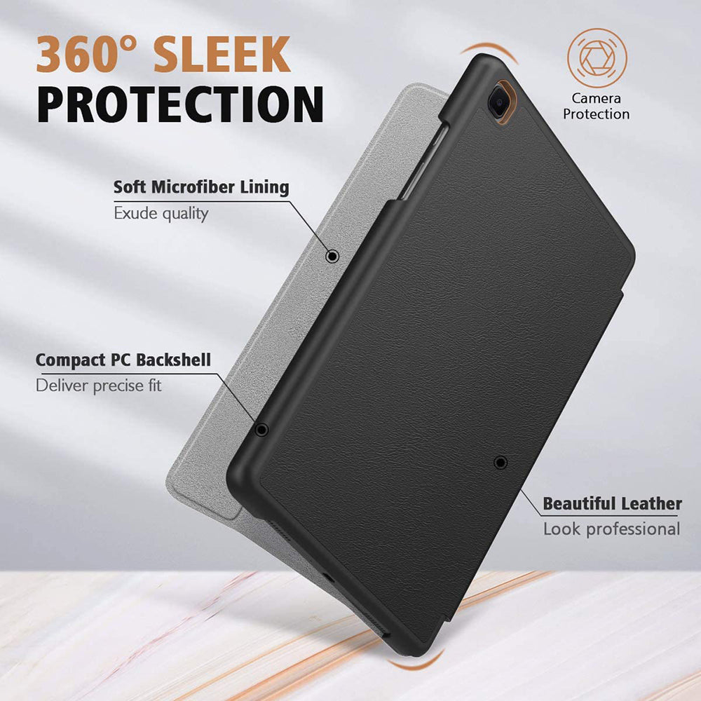 Deksel for Samsung Galaxy Tab A7 10.4 (2020) / Tab A7 10.4 (2022), Techsuit, FoldPro, Svart