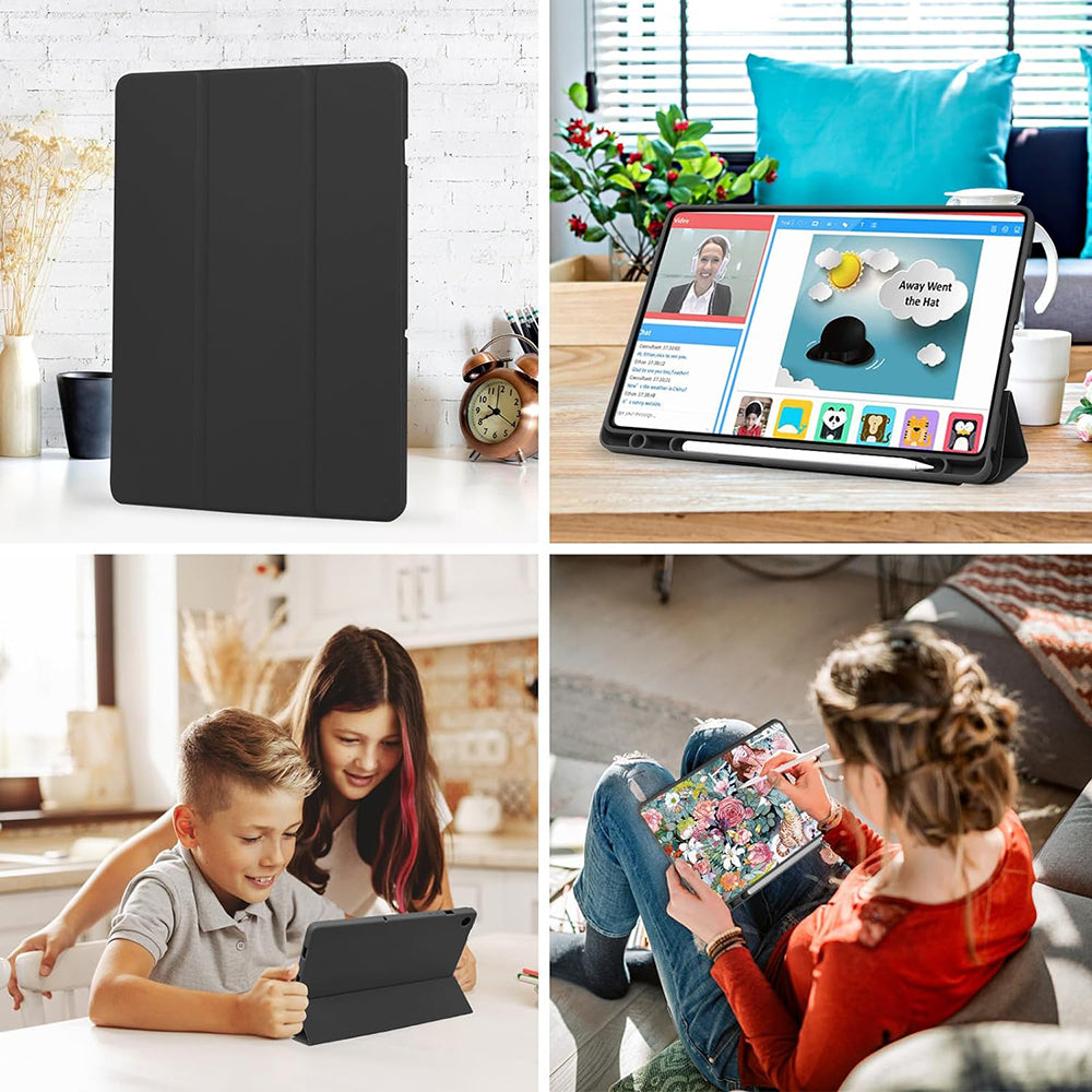 Deksel for Samsung Galaxy Tab A11+ / Tab A9+, Techsuit, Flex Trifold, Blå