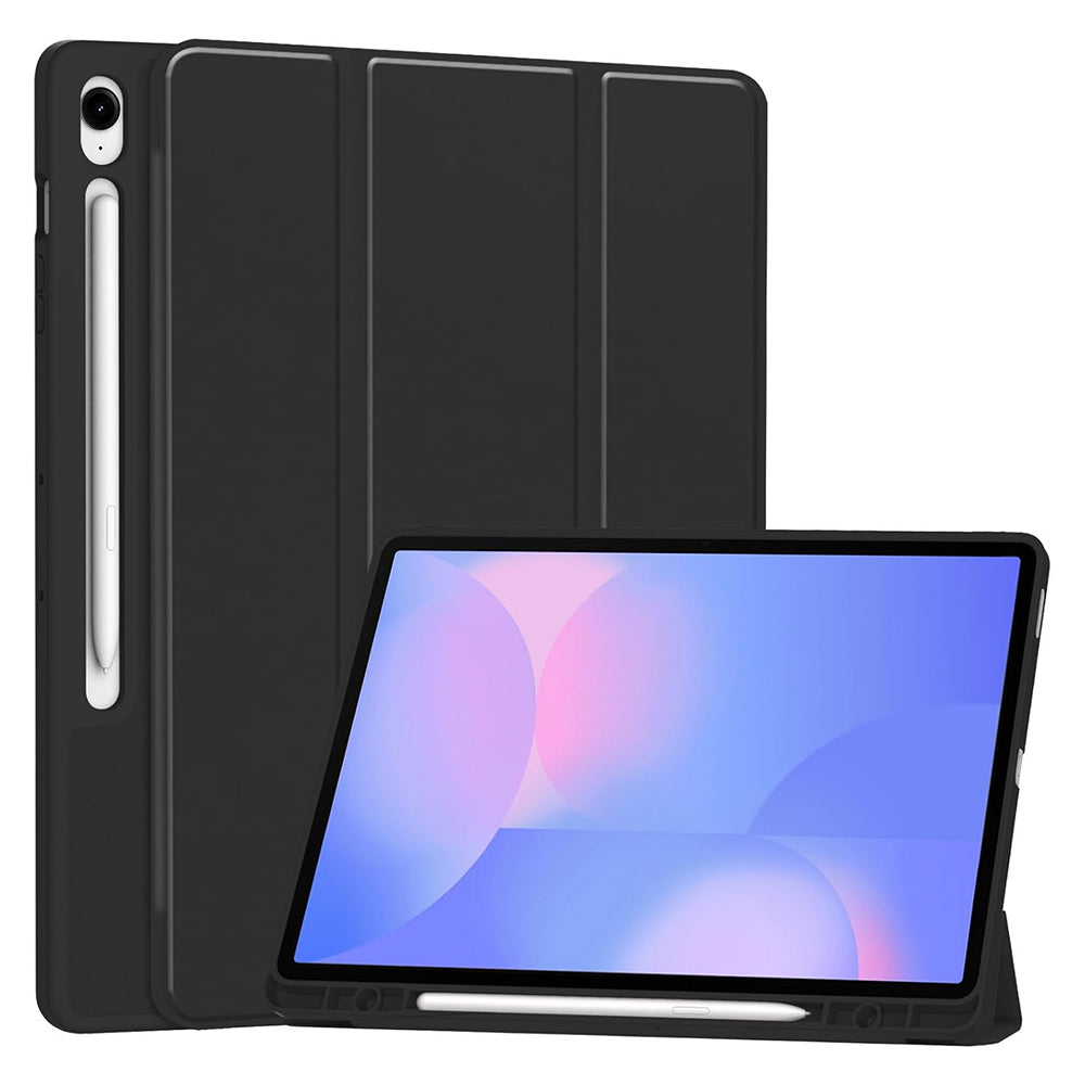 Deksel for Samsung Galaxy Tab S10 FE+, Techsuit, Flex Trifold, Svart