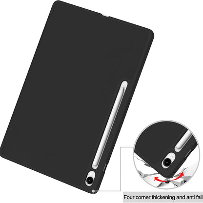 Deksel for Samsung Galaxy Tab S10 FE+, Techsuit, Flex Trifold, Svart
