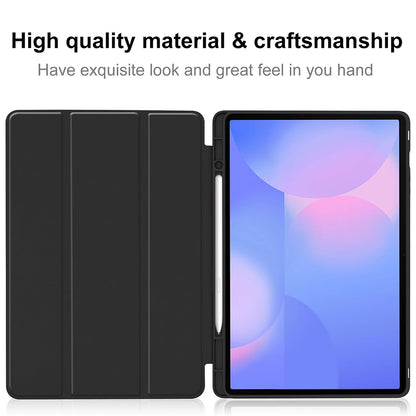 Deksel for Samsung Galaxy Tab S10 FE+, Techsuit, Flex Trifold, Svart