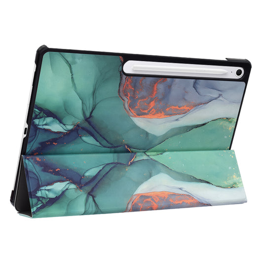 Deksel til Samsung Galaxy Tab S10 FE+, Techsuit, FoldPro Green Time, Flerfarget