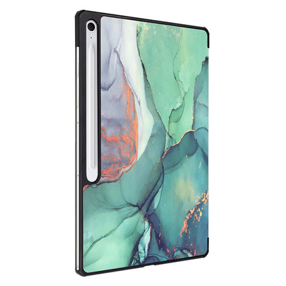 Deksel til Samsung Galaxy Tab S10 FE+, Techsuit, FoldPro Green Time, Flerfarget