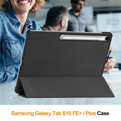 Deksel for Samsung Galaxy Tab S10 FE+, Techsuit, FoldPro Starry Night, Flerfarget
