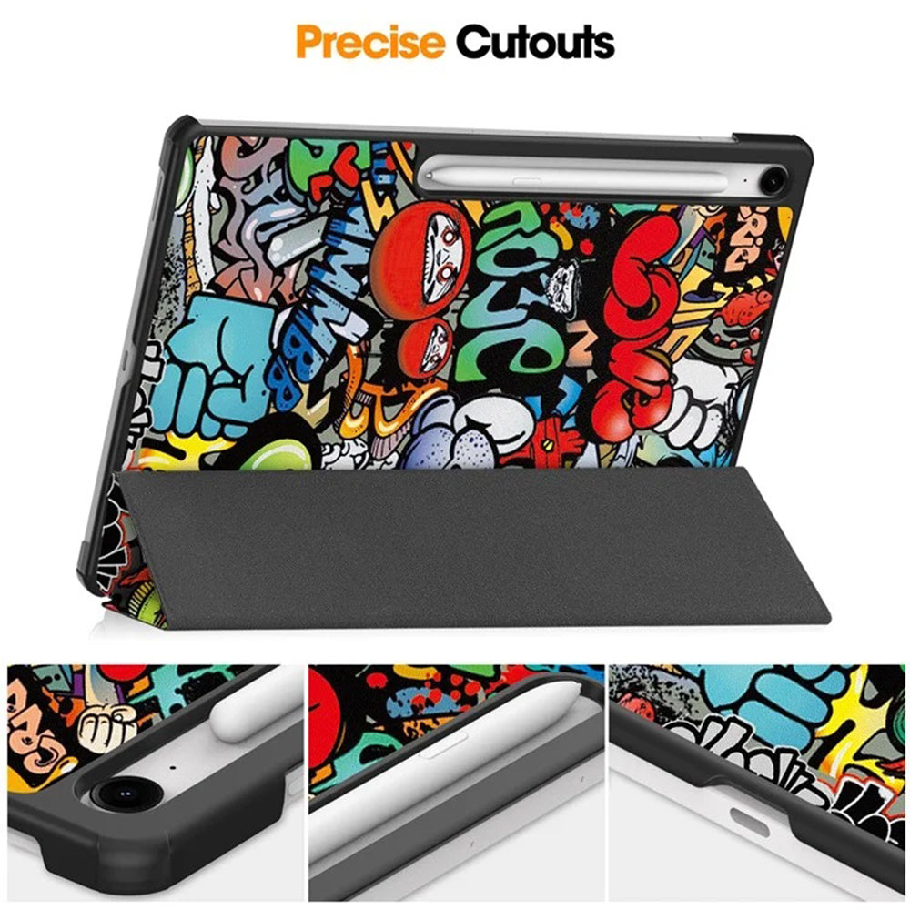 Deksel til Samsung Galaxy Tab S10 FE+, Techsuit, FoldPro Urban Vibe, Flerfarget