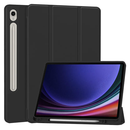 Deksel for Samsung Galaxy Tab S10 FE / Tab S9 FE / Tab S9, Techsuit, Flex Trifold, Svart
