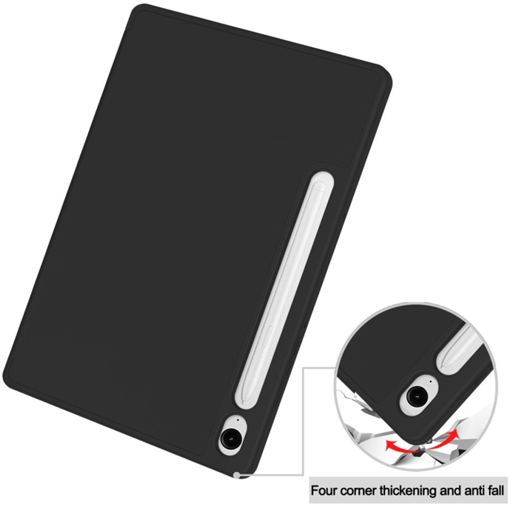 Deksel for Samsung Galaxy Tab S10 FE / Tab S9 FE / Tab S9, Techsuit, Flex Trifold, Svart