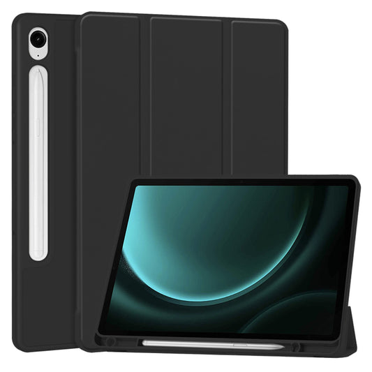 Deksel for Samsung Galaxy Tab S10 FE / Tab S9 FE, Techsuit, Flex Trifold, Svart