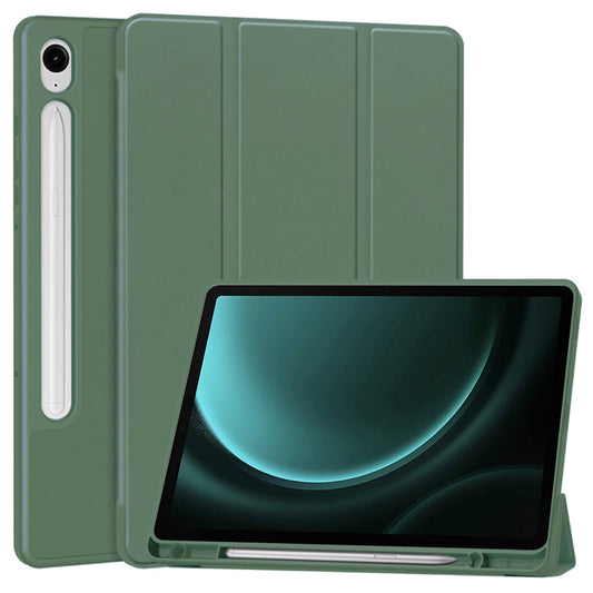 Deksel for Samsung Galaxy Tab S10 FE / Tab S9 FE, Techsuit, Flex Trifold, Grønn