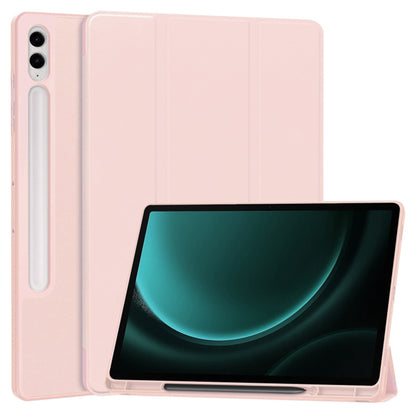 Deksel for Samsung Galaxy Tab S10+ / Tab S9 FE+ / Tab S9+, Techsuit, Flex Trifold, Rosa