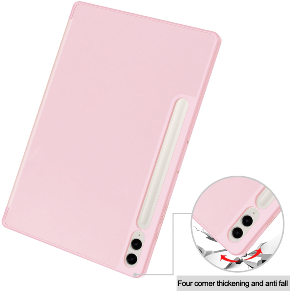 Deksel for Samsung Galaxy Tab S10+ / Tab S9 FE+ / Tab S9+, Techsuit, Flex Trifold, Rosa