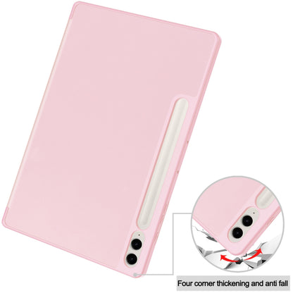 Deksel for Samsung Galaxy Tab S10+ / Tab S9 FE+ / Tab S9+, Techsuit, Flex Trifold, Rosa