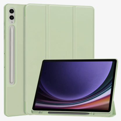 Deksel for Samsung Galaxy Tab S10+ / Tab S9 FE+ / Tab S9+, Techsuit, Flex Trifold, Matcha grønn