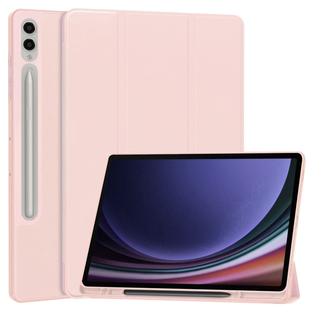 Deksel for Samsung Galaxy Tab S10+ / Tab S9+, Techsuit, Flex Trifold, Rosa