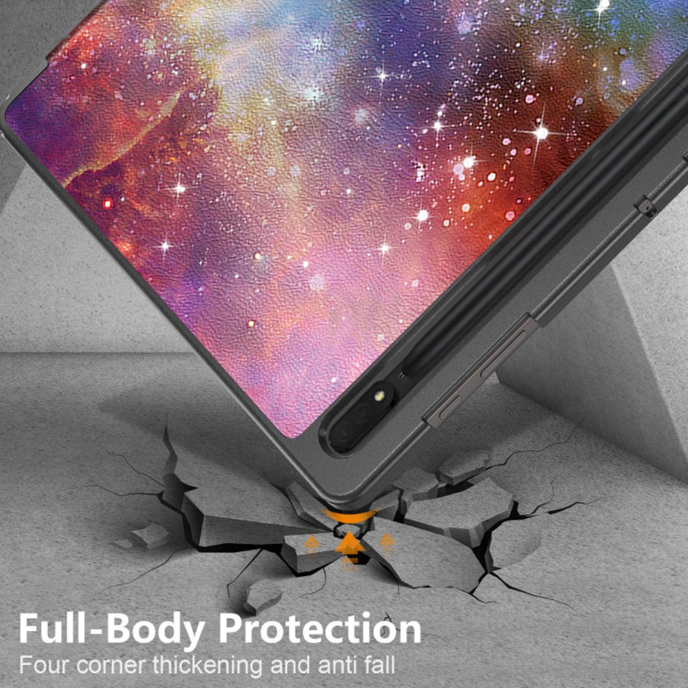 Deksel for Samsung Galaxy Tab S10 Ultra / Tab S9 Ultra / Tab S8 Ultra, Techsuit, FoldPro Galaxy, Flerfarget