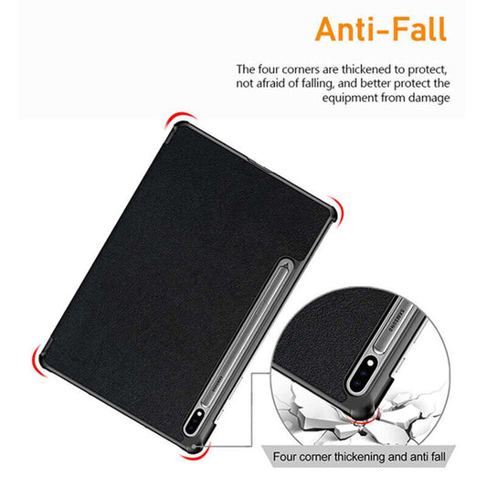 Deksel for Samsung Galaxy Tab S10 Ultra / Tab S9 Ultra / Tab S8 Ultra, Techsuit, FoldPro, Svart